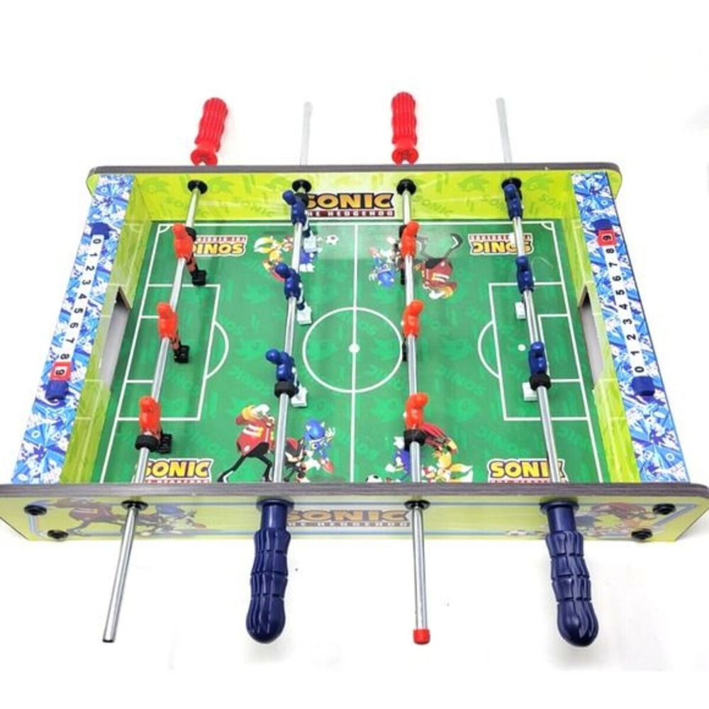 Sonic the Hedgehog Wooden Table Top Foosball Game 19" Tabletop Sports Game Toy